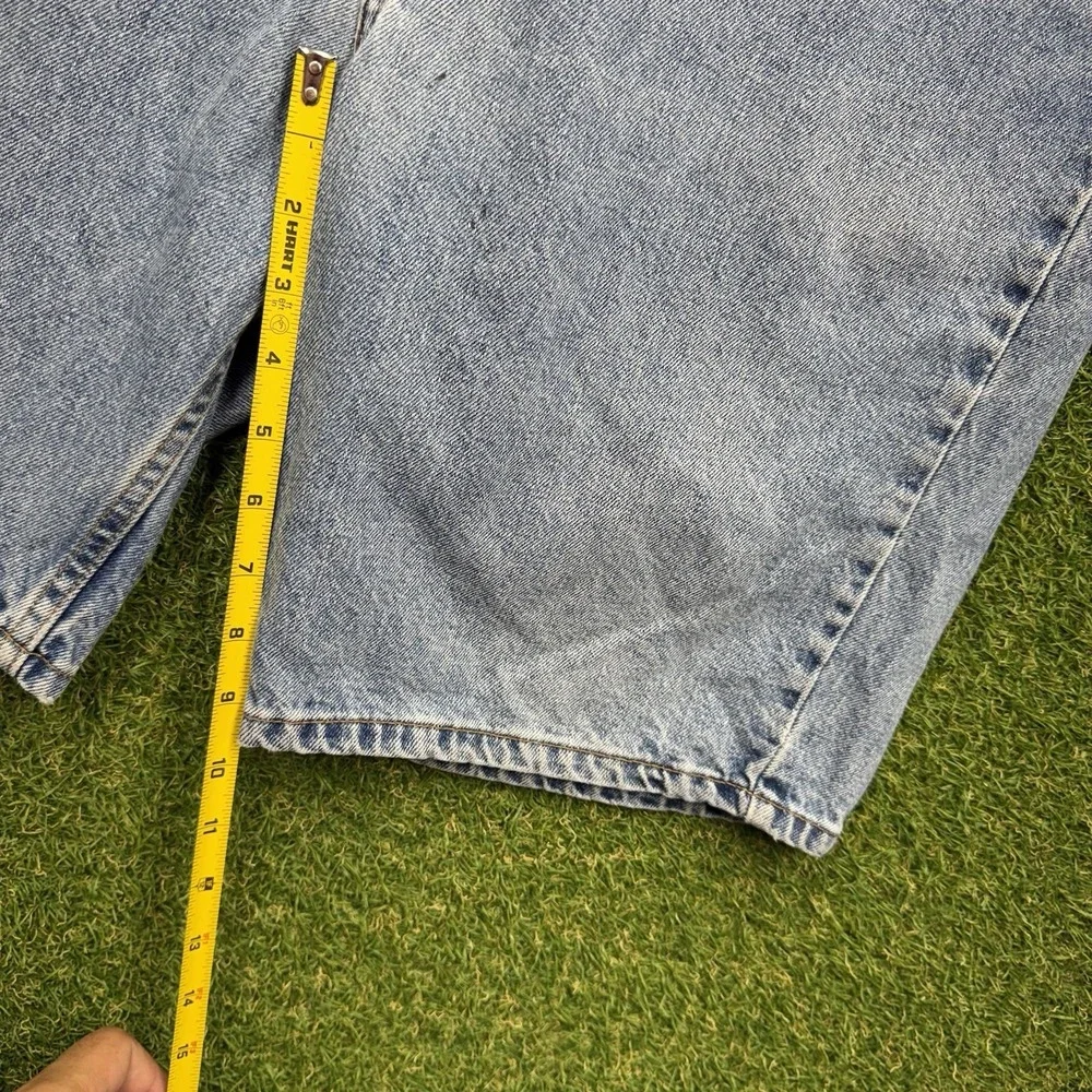 Levis 505 Jean Shorts Mens 36 Denim Jorts Baggy Loose Skater Blue 90s Workwear